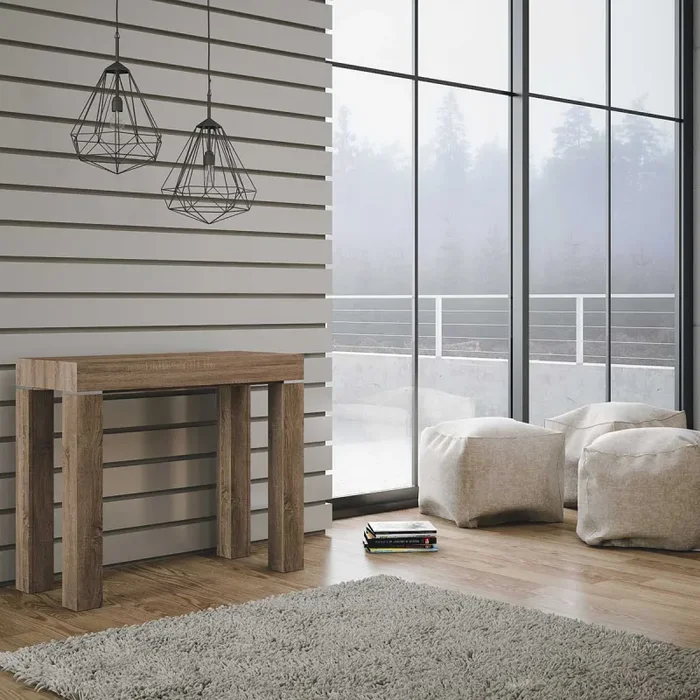 Consolle Allungabile in Legno H77x40x90/300cm Itamoby Magic Color Noce Classica