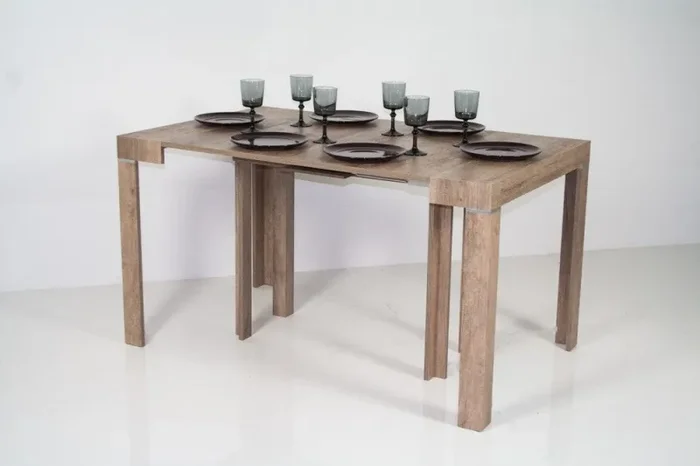 Consolle Allungabile in Legno H77x40x90/300cm Itamoby Magic Color Noce Classica - immagine 3