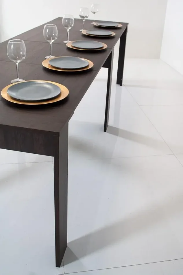 Consolle Allungabile in Legno H78x45x90/293cm Itamoby Unika Bianco Lucido Classica Fornitura