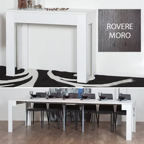 Consolle Tavolo Allungabile 42/302 Cm Rovere Moro Groupdesign Magic Big
