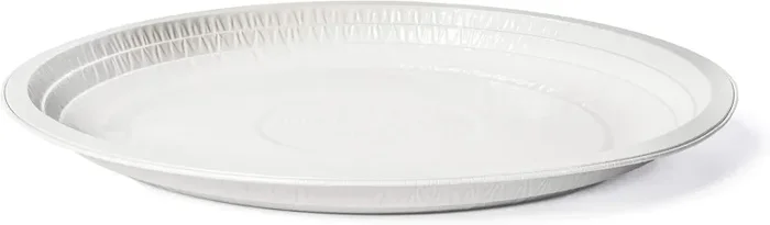 Contital Piatti Piani Monouso Alluminio Laccato Bianco D 218 Mm Cf 25 Pz