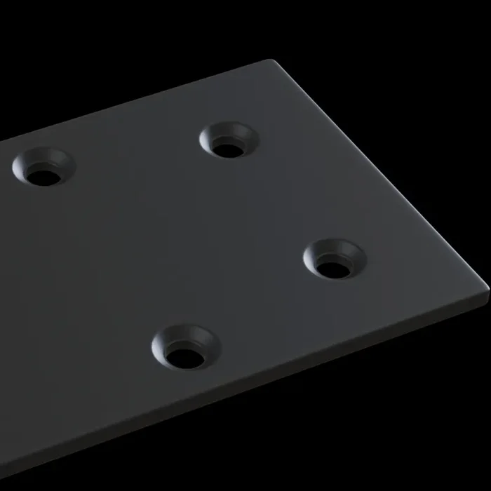 Copertura Barre per Sistema Illuminazione a Binario Nero - immagine 3