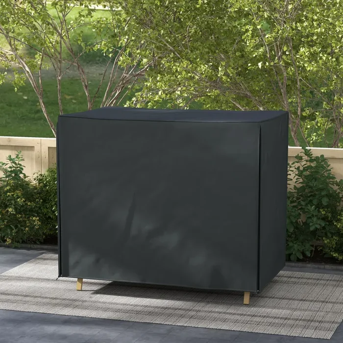 Copertura per Dondolo da Giardino 3 Posti Impermeabile e Anti UV 220x125x172 cm Nero Sconti - immagine 2