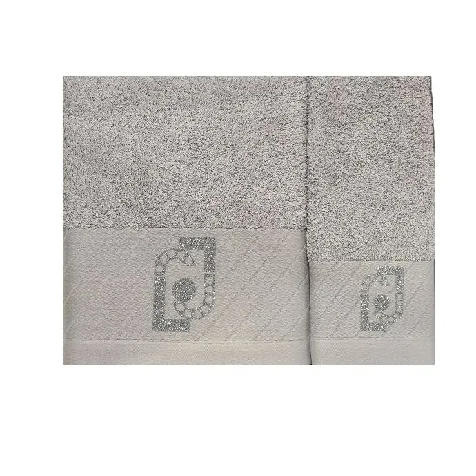 Coppia asciugamani Liu Jo art NS/L/LB871B colore a scelta misura unica - immagine 2