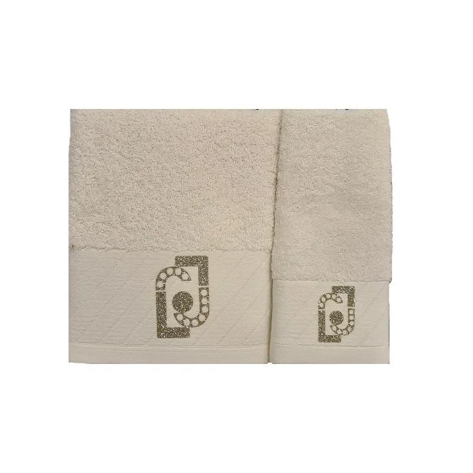 Coppia asciugamani Liu Jo art NS/L/LB871B colore a scelta misura unica - immagine 3