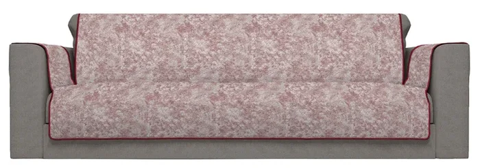 Copridivano con Copri Braccioli in Poliestere e Cotone Bordeaux Varie Misure