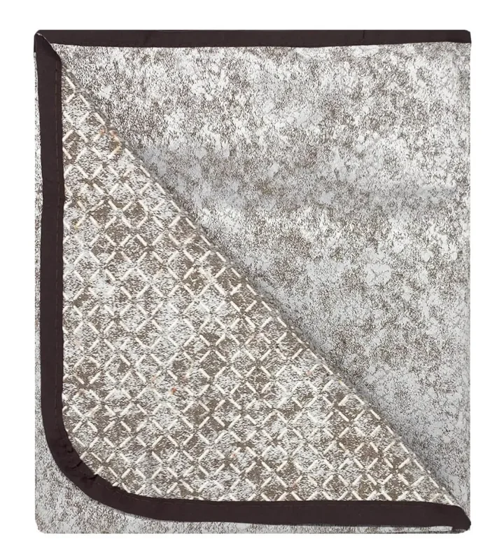 Copridivano con Copri Braccioli in Poliestere e Cotone Marrone Varie Misure Online - immagine 3