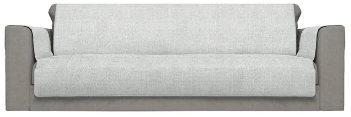 Copridivano con Copri Braccioli in Poliestere Grigio Varie Misure