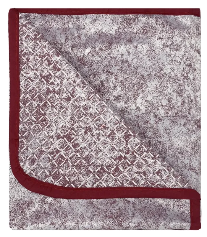 Copridivano con Penisola Destra in Poliestere e Cotone Bordeaux Varie Misure - immagine 3