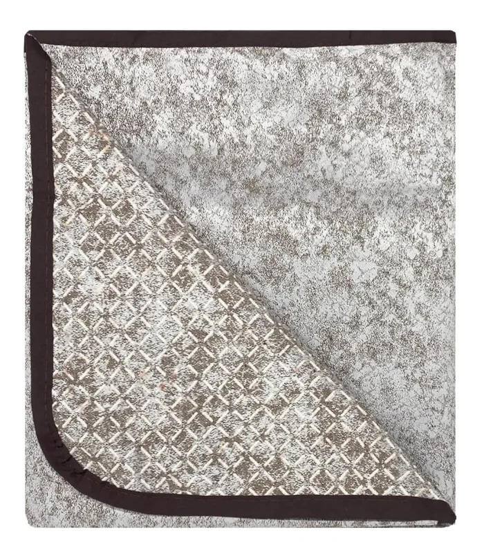 Copridivano con Penisola Sinistra in Poliestere e Cotone Marrone Varie Misure - immagine 3