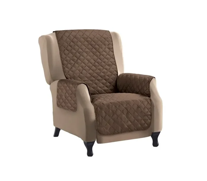 Copridivano double face 1 posto 70×170 cm in Tessuto Trapuntato Marrone Sconti