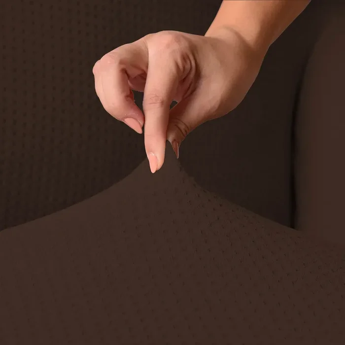 Copridivano Elasticizzato in Poliestere Iris Marrone Varie Misure - immagine 2