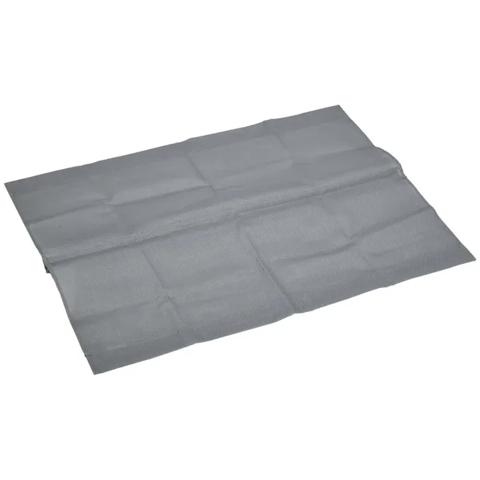 Coprisedile per Dondolo da Giardino 115x48x48cm in Tessuto a Rete Grigio Chiaro