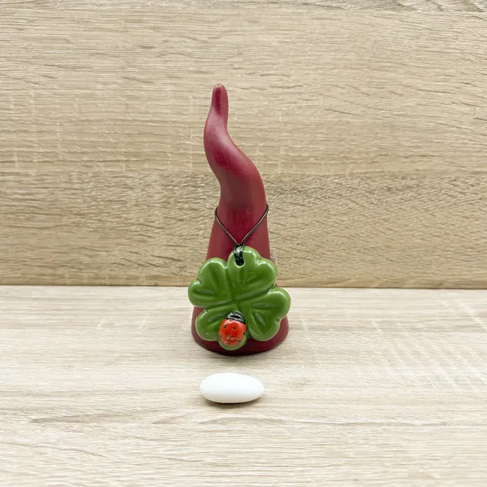 Corno con Quadrifoglio e Coccinella Bella Napoli