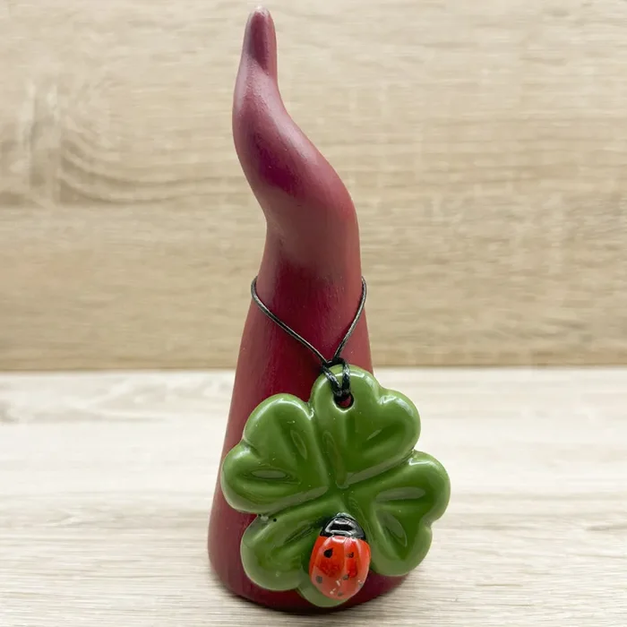 Corno con Quadrifoglio e Coccinella Bella Napoli - immagine 3