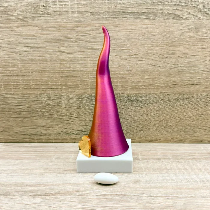 Corno Multicolor Fucsia con Cuore Orchidea - immagine 2