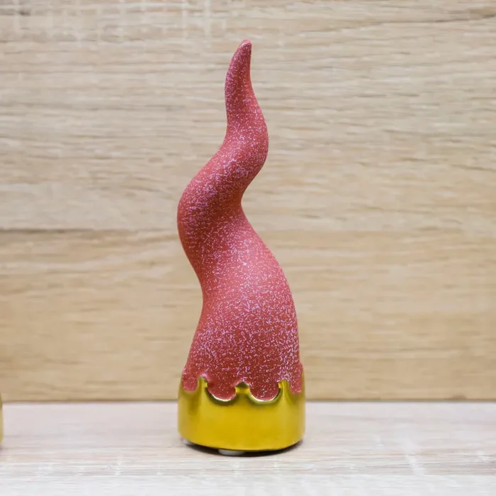 Corno Portafortuna Bordeaux “Linea Gold” Encantada - immagine 2