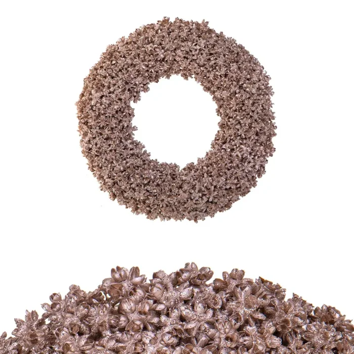 Coroncina Anice Stellata Ø30 cm Champagne - immagine 3