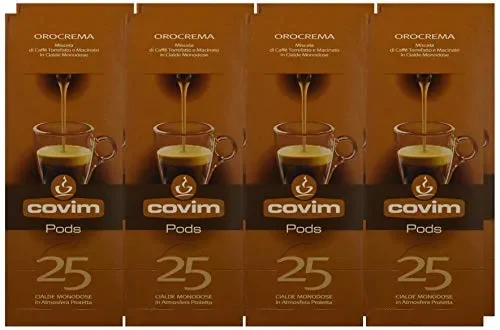 Covim Caffè Cialde Pods Orocrema, Compatibile Con Sistema Ese 44mm, 8… - immagine 3
