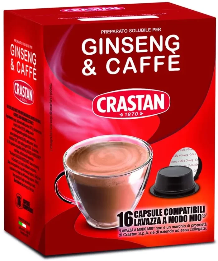 Crastan Capsule Compatibili a Modo Mio, Ginseng & Caffè, 16 Unità Vendita online - immagine 2
