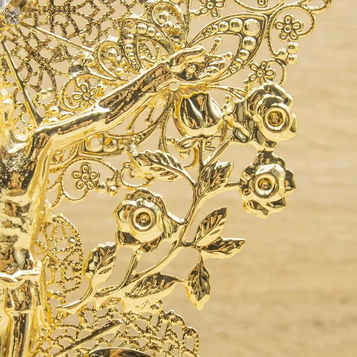 Crocifisso Oro e Cristallo Marilyn Rome - immagine 2