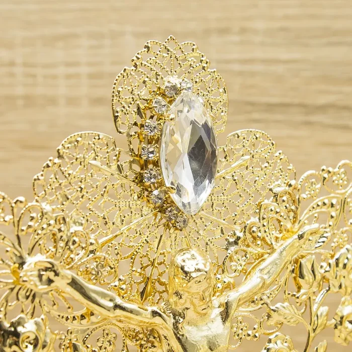 Crocifisso Oro e Cristallo Marilyn Rome - immagine 3