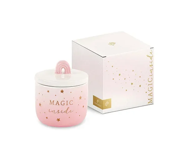 Cupido&Co. Candela Arcobaleno Rosa D 60 Mm H 80 Mm