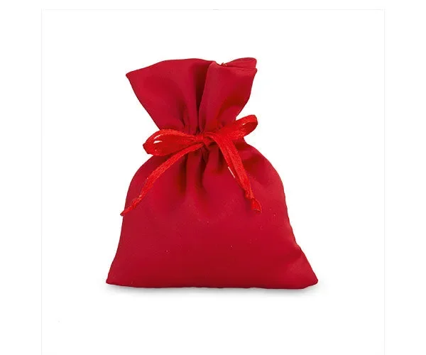 Cupido&Co. Portaconfetti Sacchetto Raso Rosso 80 x 100 Mm 12 Pz