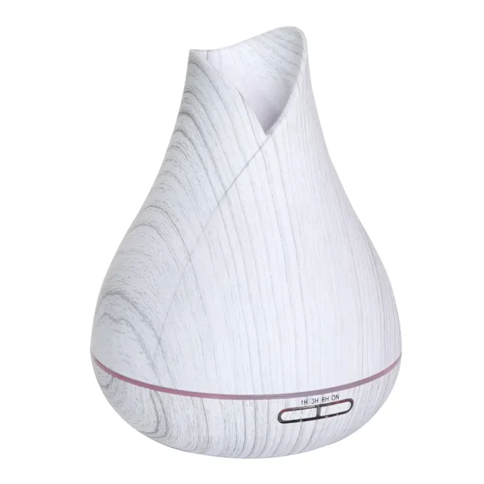 Diffusore di Aromi Oli Essenziali per Ambienti 300 ml Vaporizzatore 7 Luci Colorate Bianco Vendita calda