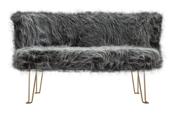 Divanetto 2 Posti 134x54x77 cm in Tessuto Imbottito - immagine 2