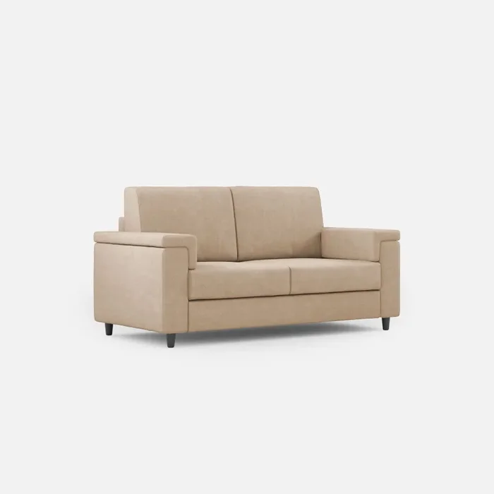 Divano 2 Posti 148x85x85 cm Marrak in Tessuto Beige