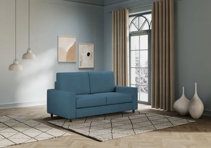 Divano 2 Posti 168x85x85 cm Sakar in Tessuto Avio Vendita calda - immagine 3