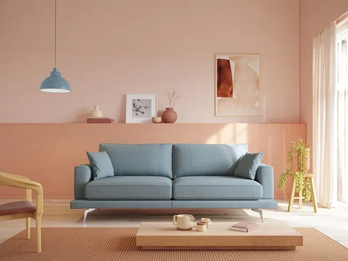 Divano 2 Posti 178x88x93 cm in Tessuto Cammello - immagine 2