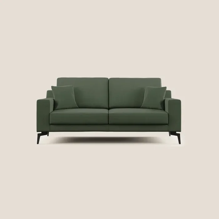 Divano 3 Posti 186x95x91 cm in Tessuto Verde Vendita calda online - immagine 3