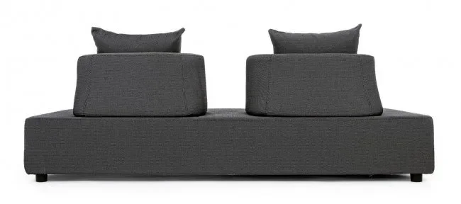 Divano con Cuscini 200x90x32h cm Piper Antracite - immagine 3