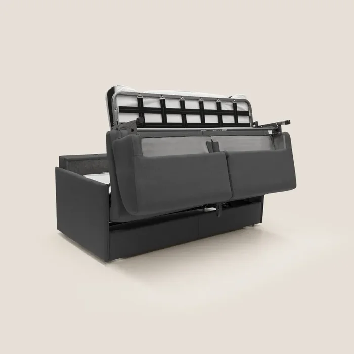 Divano Letto 2 Posti 169x90x96 cm in Tessuto Antracite - immagine 3