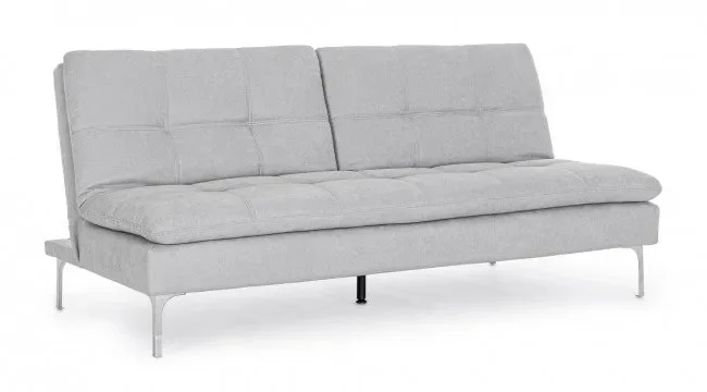 Divano Letto 3 Posti 190x94x85h cm Leon Grigio Chiaro