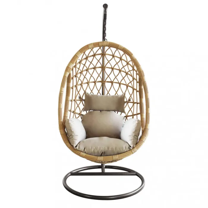 Dondolo Capraia 195x93x122 cm in Acciaio Marrone