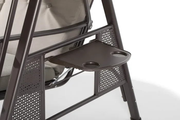 Dondolo da Giardino 3 Posti 200x126x180 cm in Acciaio Malta Vendita calda online - immagine 2