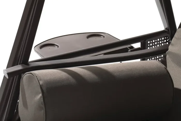 Dondolo da Giardino 3 Posti 200x126x180 cm in Acciaio Malta Vendita calda online - immagine 3