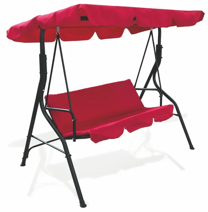 Dondolo da Giardino in Ferro 3 Posti Soriani Rosso Vendita calda online
