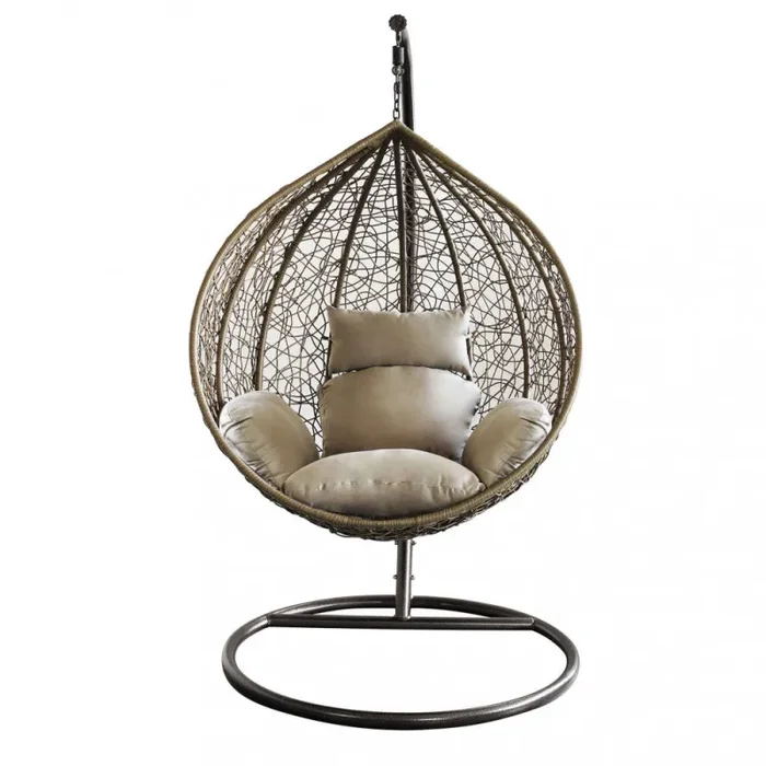 Dondolo Pensile da Giardino Giglio in Acciaio Marrone