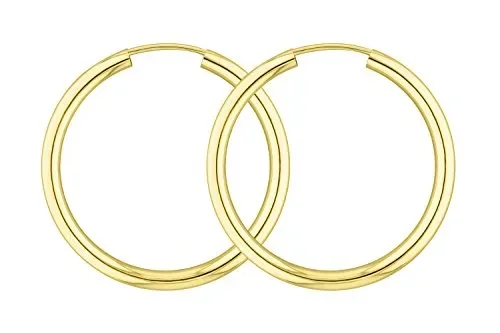 EDELWEISS Orecchini a Cerchio di 30 mm realizzati in oro giallo 585 750 333,…