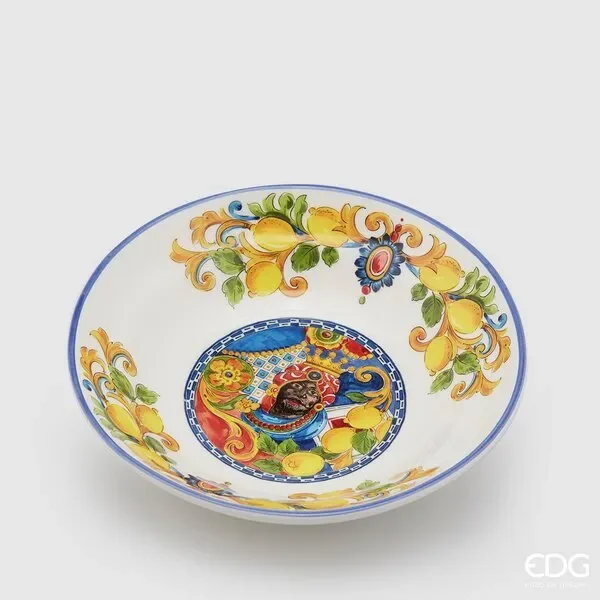EDG Enzo De Gasperi Caltagirone Piatto Fondo H 5 Cm D 23 Cm Vendita calda