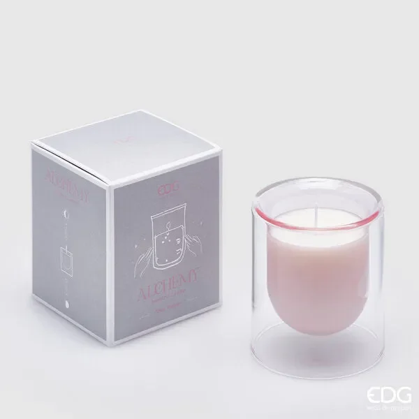 EDG Enzo De Gasperi Candela Alchemy H 10 Cm D 8,5 Cm Olive Flower Saldi