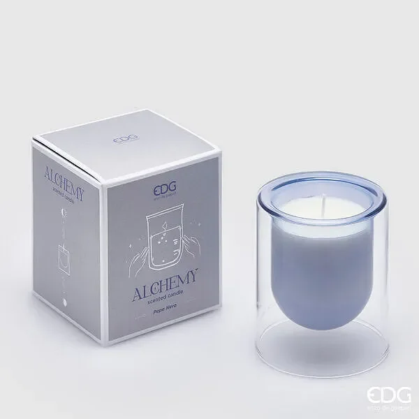 EDG Enzo De Gasperi Candela Alchemy H 10 Cm D 8,5 Cm Pepe Nero