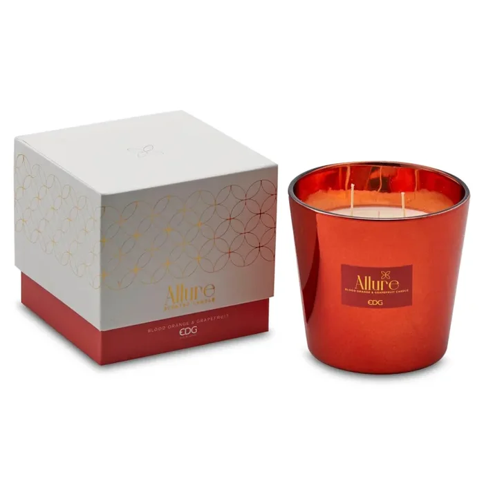 EDG Enzo De Gasperi Candela allure Profumata H 12 cm D 13,5 cm Blood Orange & Gr
