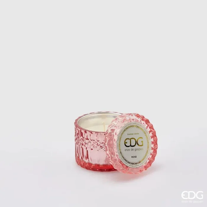 EDG Enzo De Gasperi Candela Crystal New + Scatola Regalo H8,5 D9 Rose