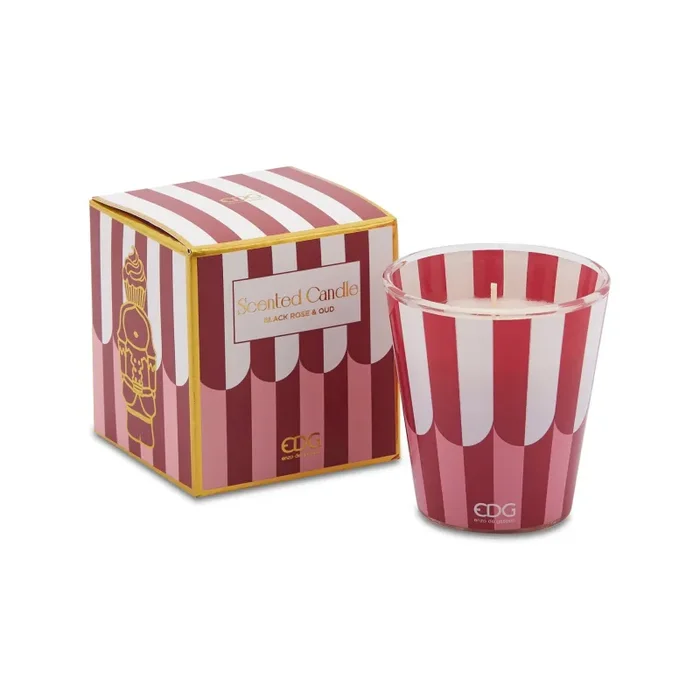 EDG Enzo De Gasperi Candela Cupcake Profumata H9 D8 Black Rose e Oud