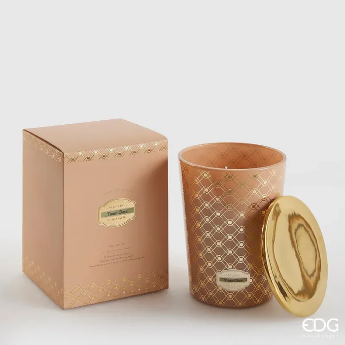 EDG Enzo De Gasperi Candela Enigma con Profumo H 16 Cm 810 Gr Tonka Clove Scatola Regalo
